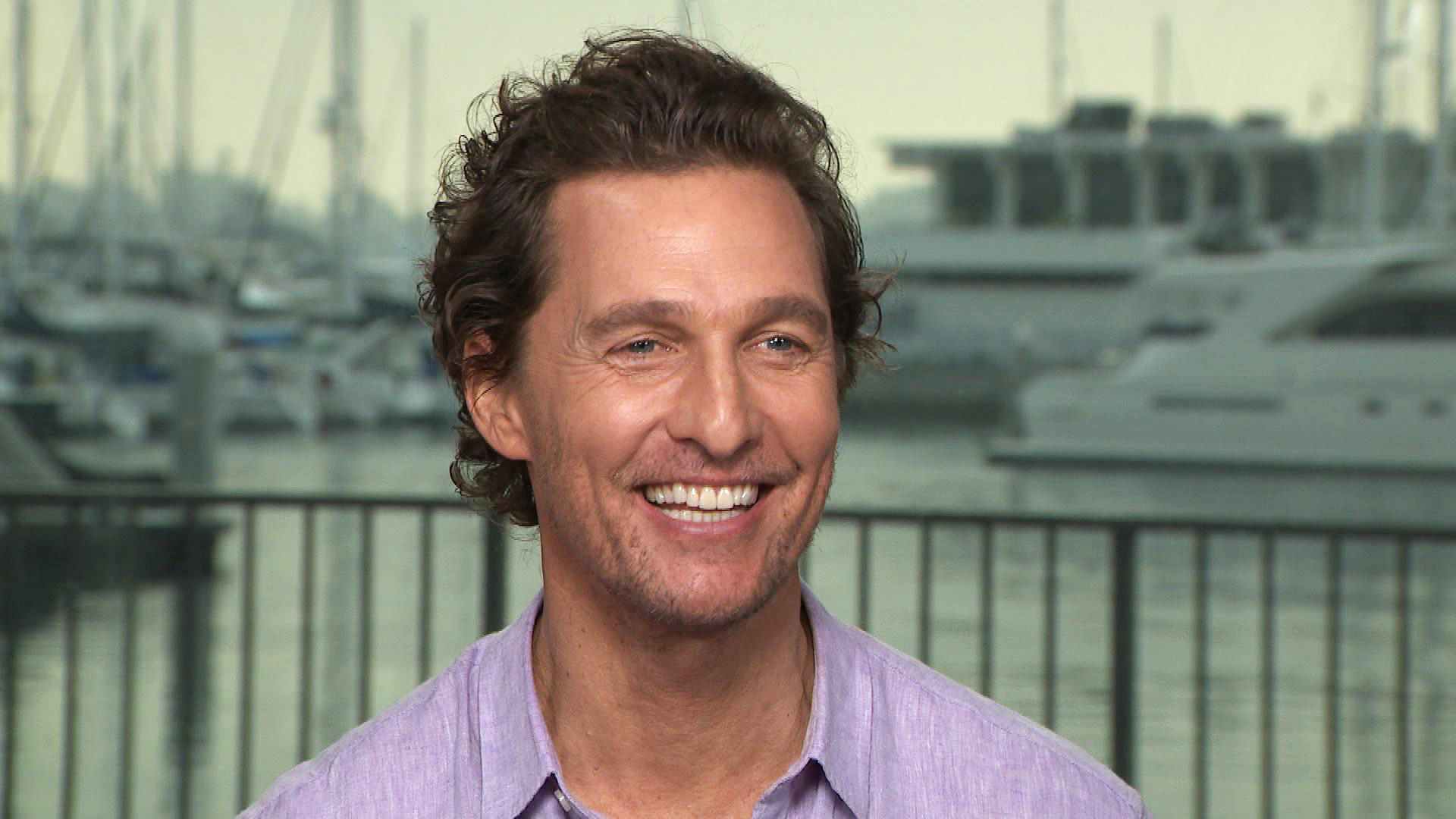 Watch Matthew McConaughey Blush While Talking Full Frontal Scenes