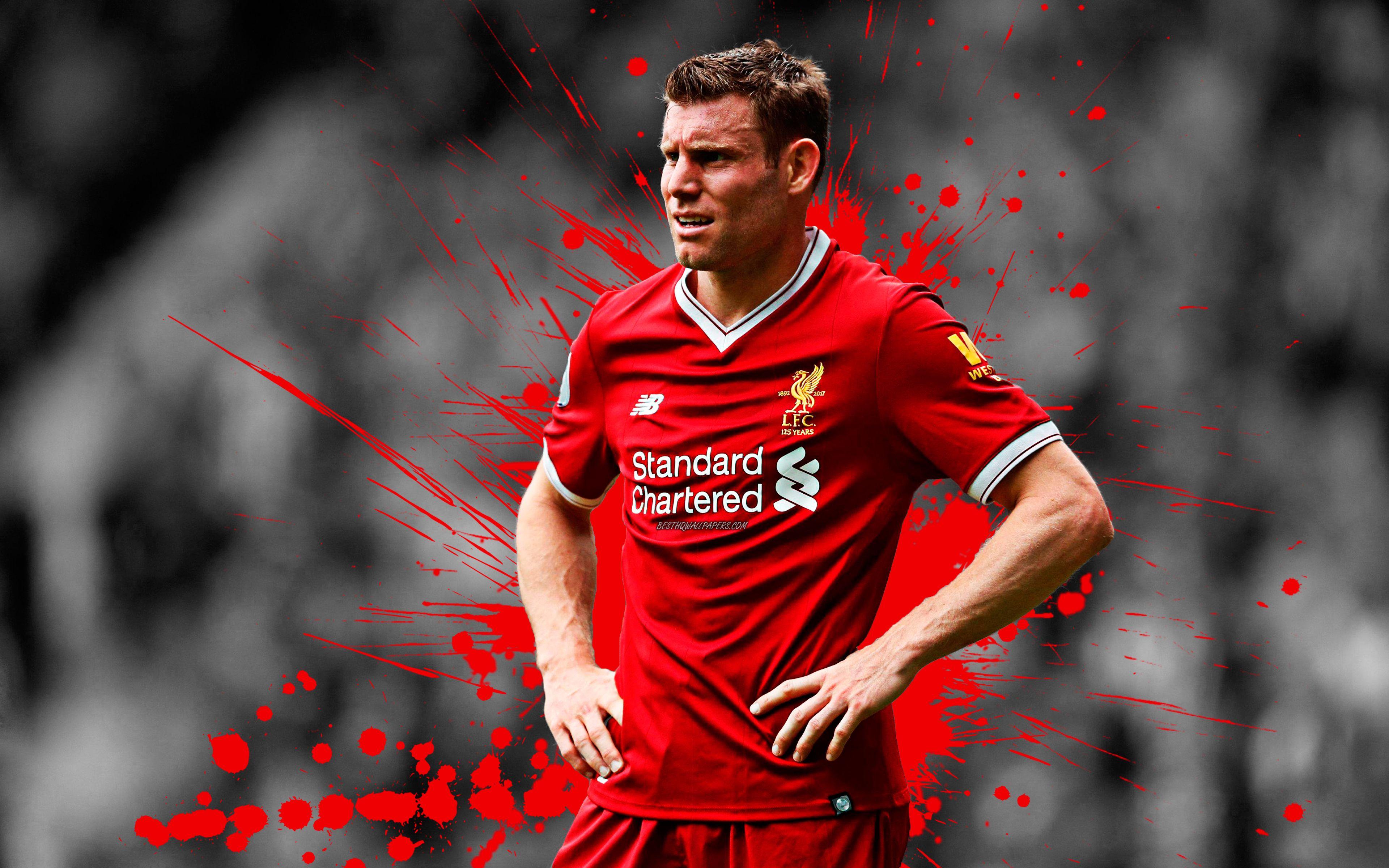 Download wallpapers 4k, James Milner, grunge, football stars.