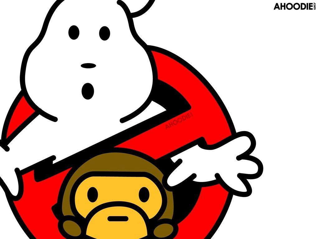 Wallpaper Bathing Ape Chocolate X Baby Milo Ghostbusters