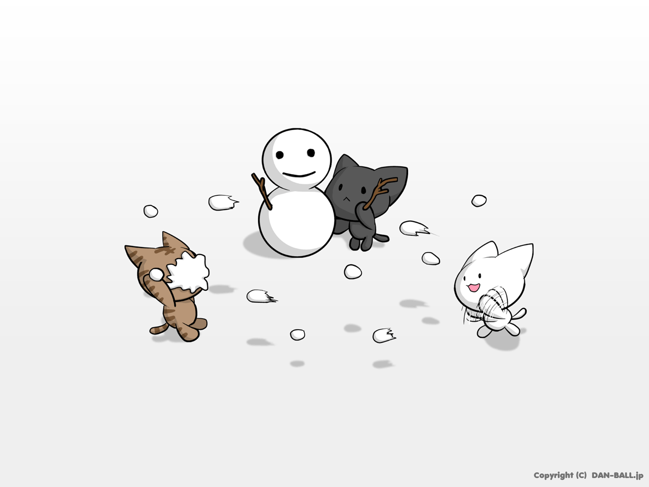 snowball fight clipart black and white school