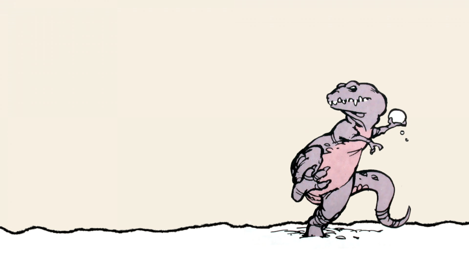 Dinosaur Snowball Fight Photo 1920x1080 1080p HD Wallpaper