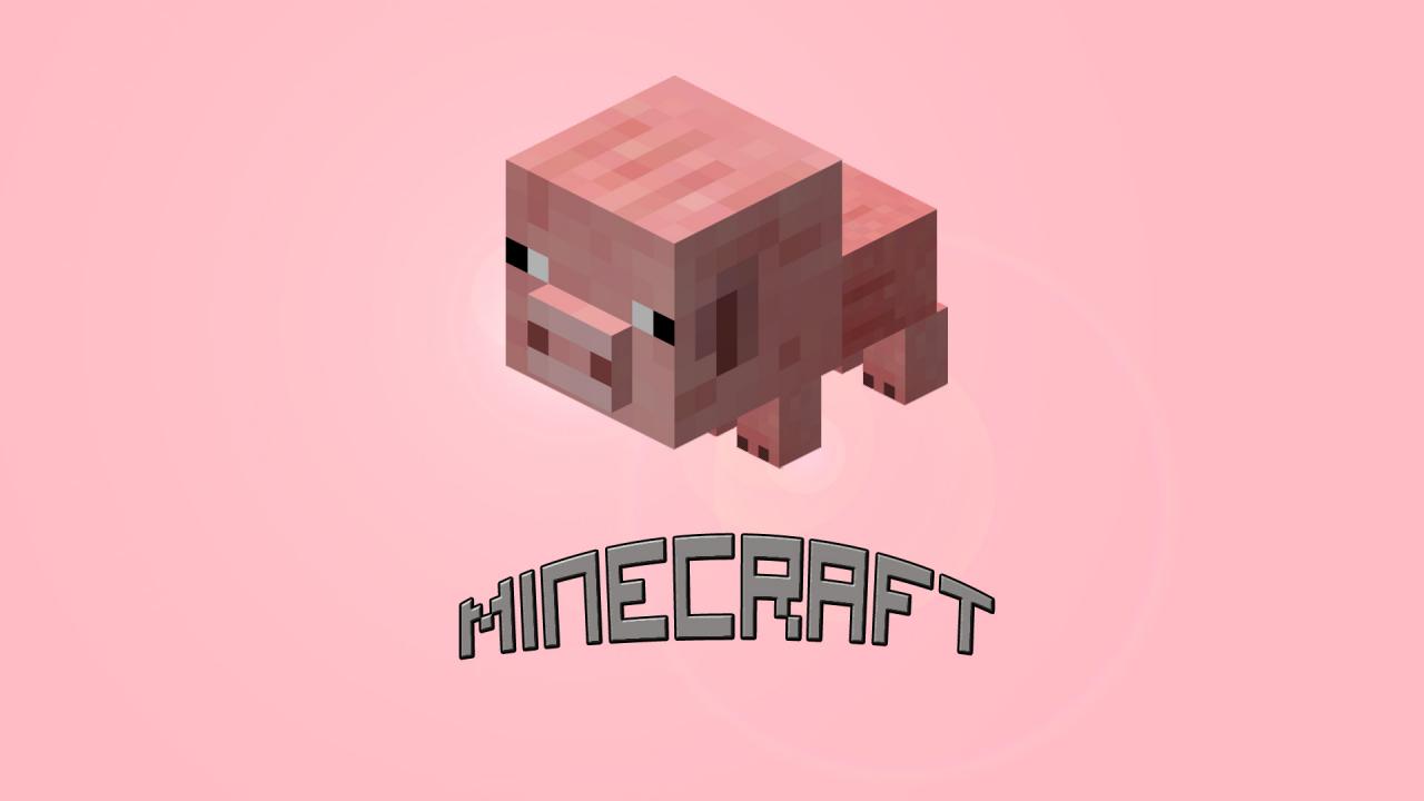 Minecraft Baby Pig Wallaper (Simple and Nice) Minecraft Blog