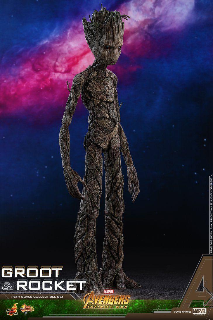 Hot Toys Reveals Their Teenage Groot and Rocket Raccoon From