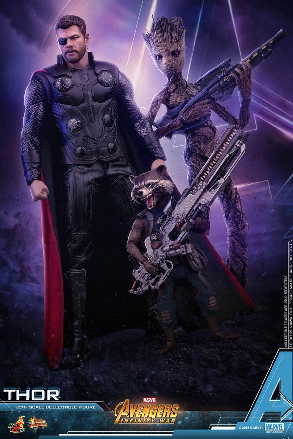 Teenage Groot and Thor Hot Toys from Infinity War Revealed. Marvel
