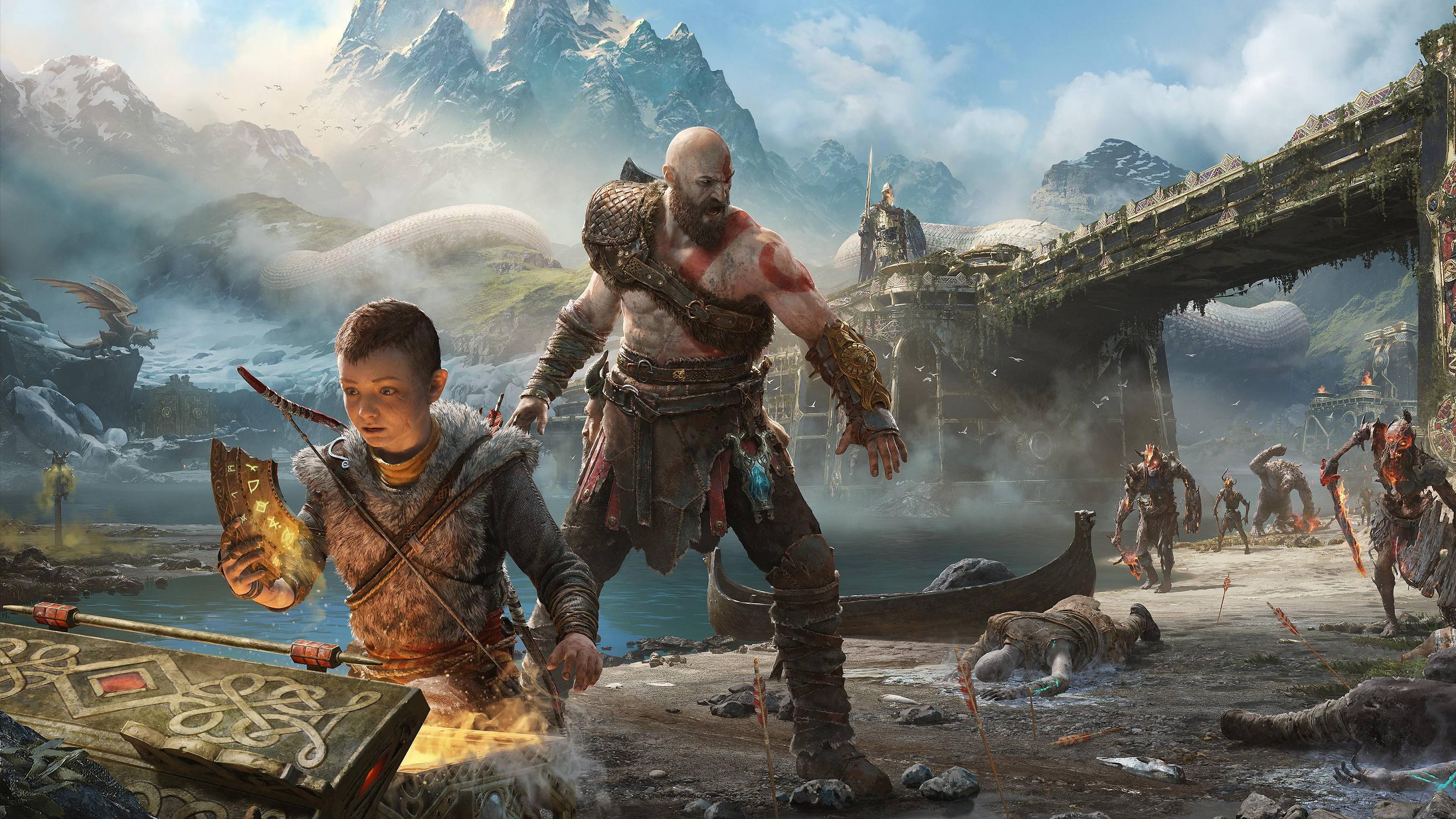 I found this after searching for a 4K GoW wallpaper and it's to good not to share!: GodofWar