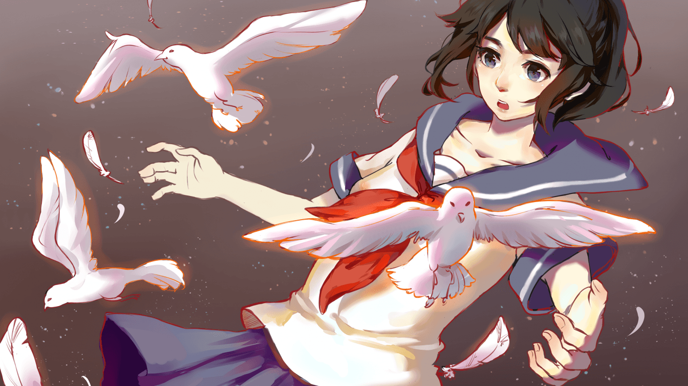 Download 1366x768 Yandere Simulator, Sailor Uniform, Aishi Ayano