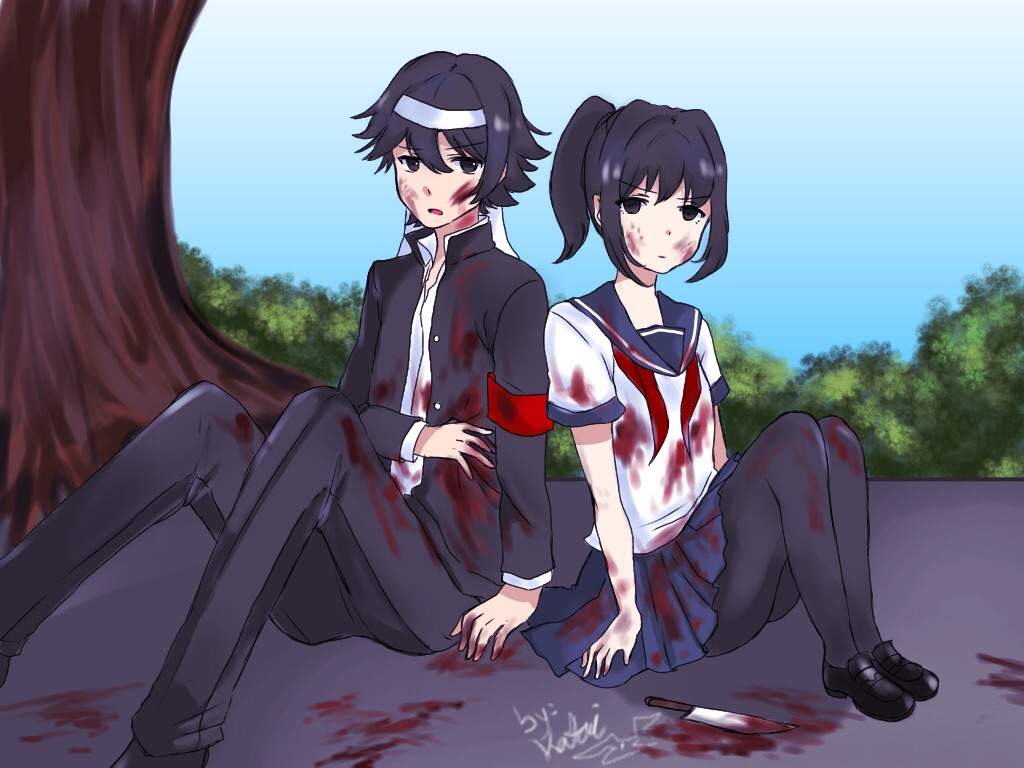 Yandere chan and Budo. Yandere Simulator Amino