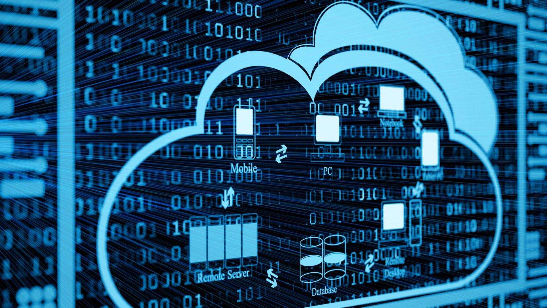 Cloud computing wallpaper