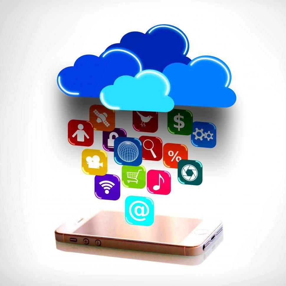 Get Free of Cloud computing and mobility concept