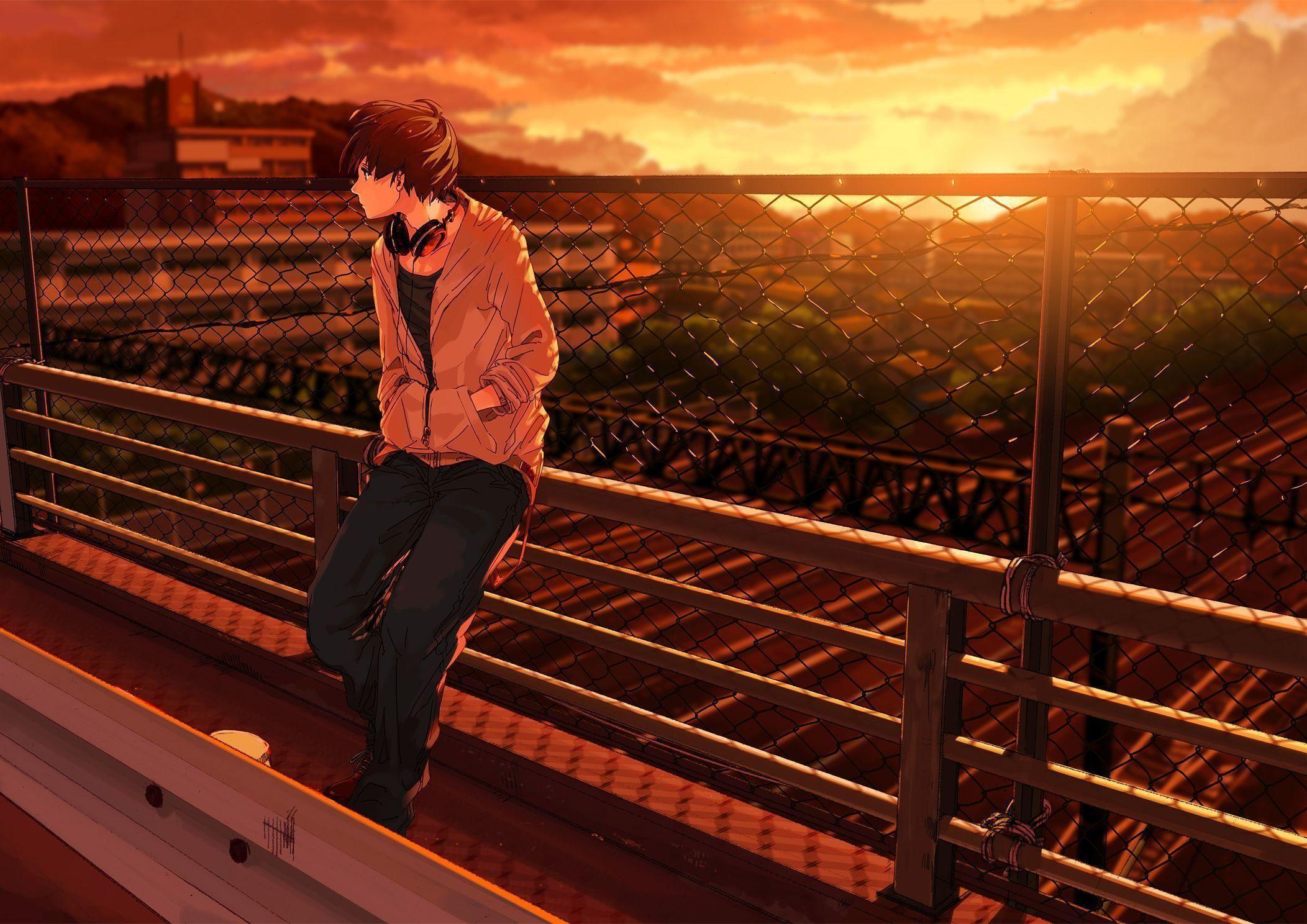 Awesome Sad Anime Boy Wallpaper