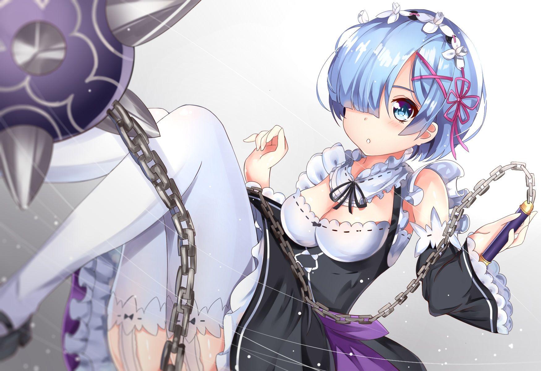 anime rem wallpaper 3840×1080 4. Dual Monitor Wallpaper