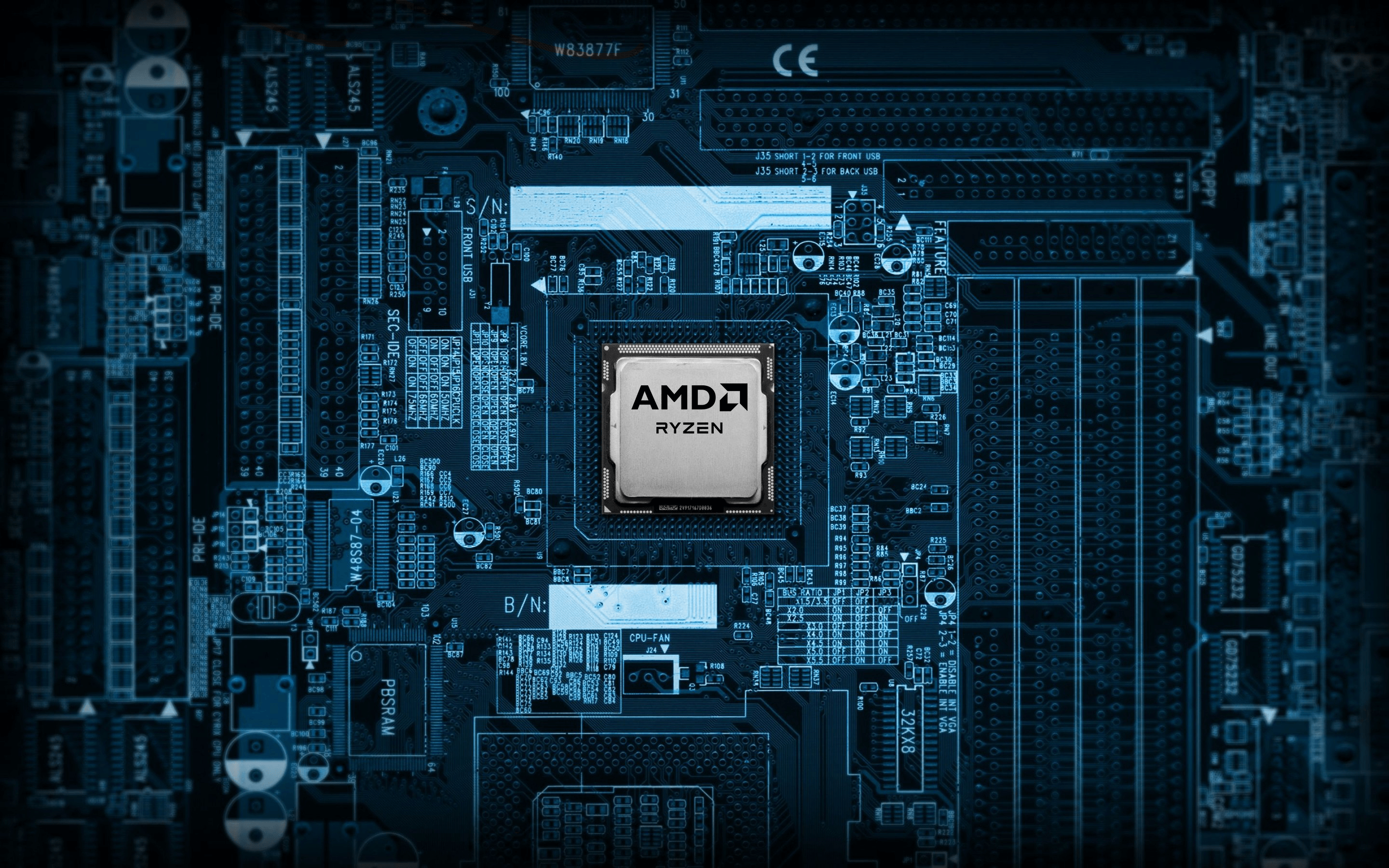 I changed this wallpaper to have the AMD Ryzen logo, thought some