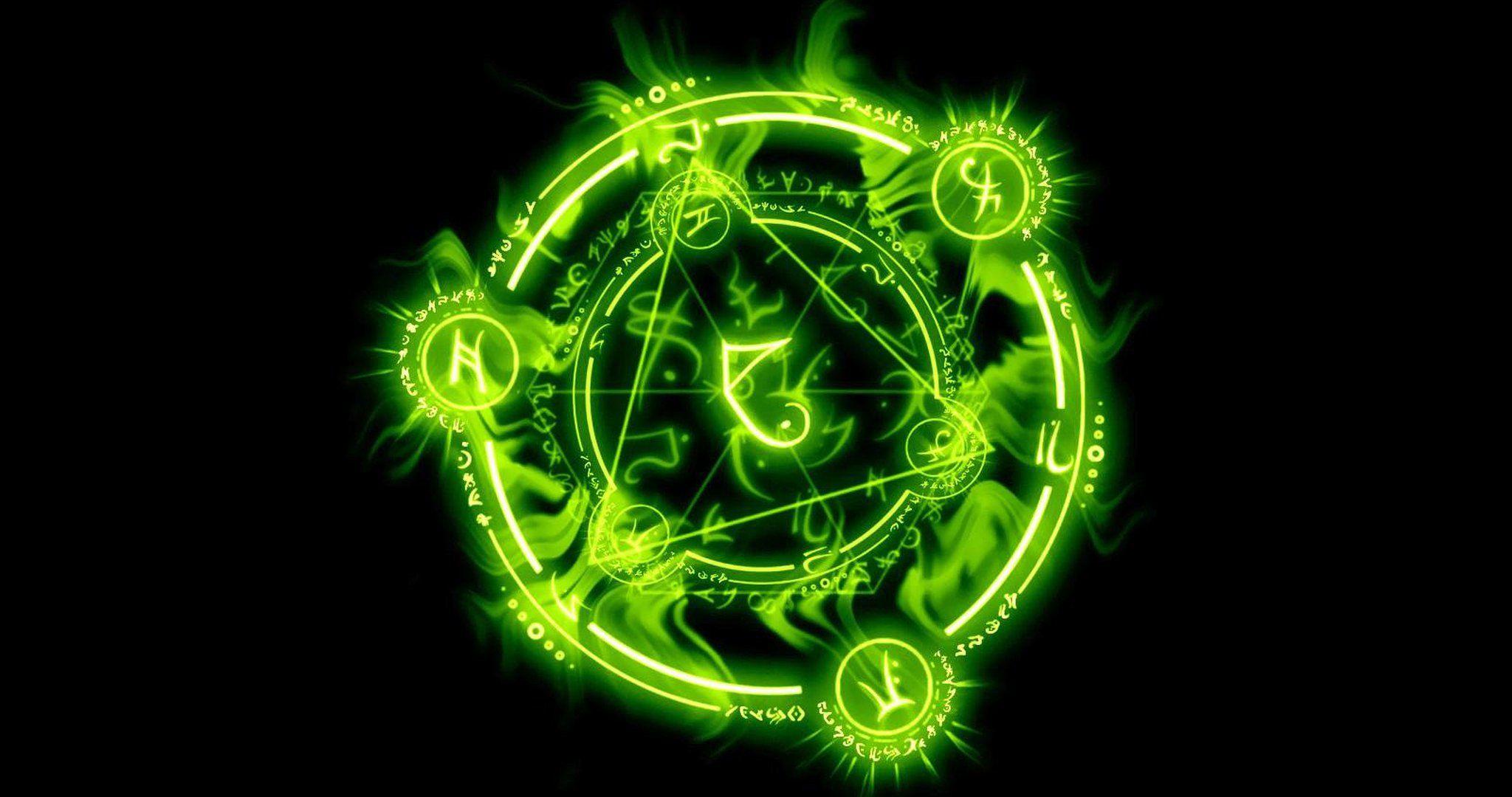 Download DCI 2K .Green Esoteric Symbols. HD Wallpaper, Symbols