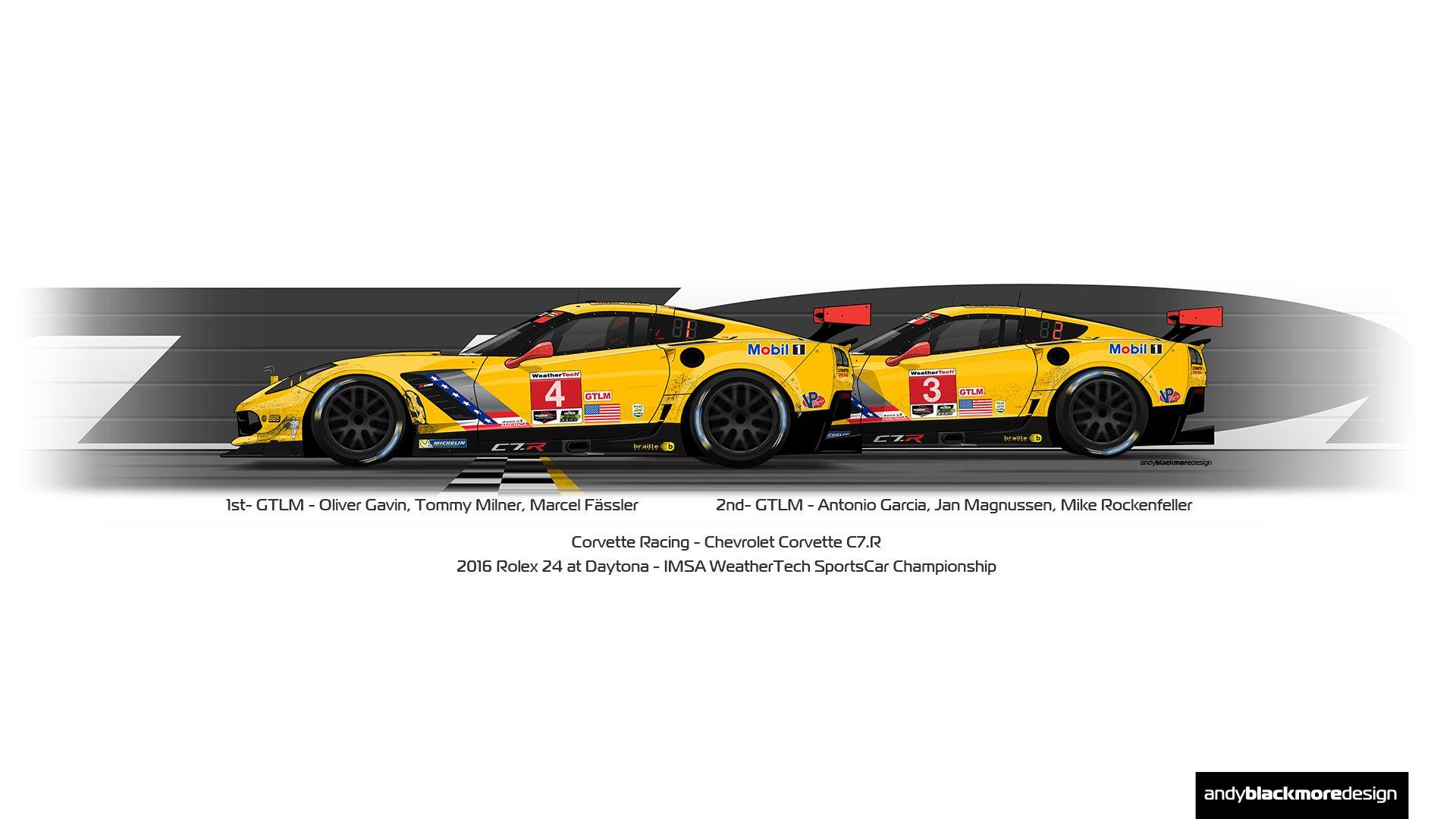 Corvette 2016 Rolex 24 Wallpaper Blackmore Design