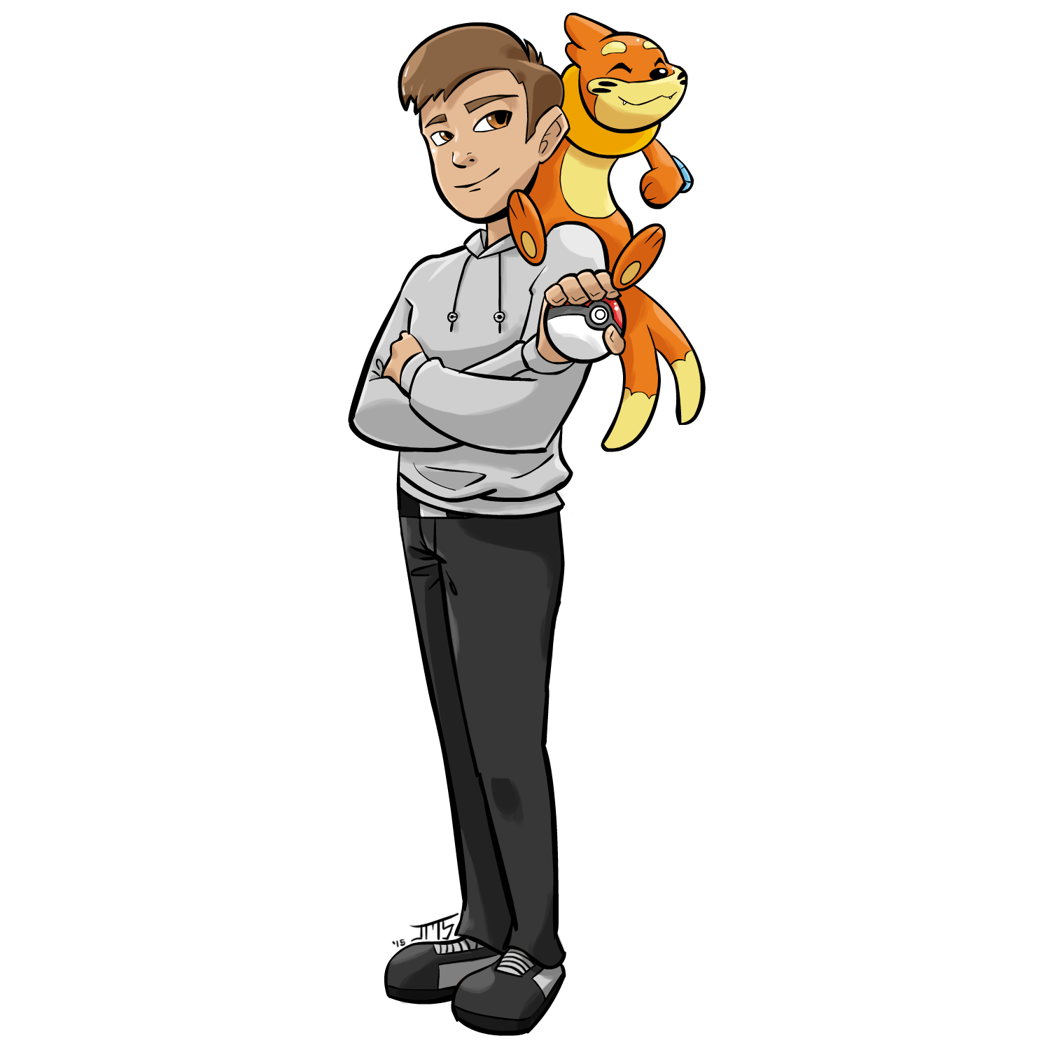 Pokemon Trainer and Buizel! JesseSotoAnimation.com. Pokemon