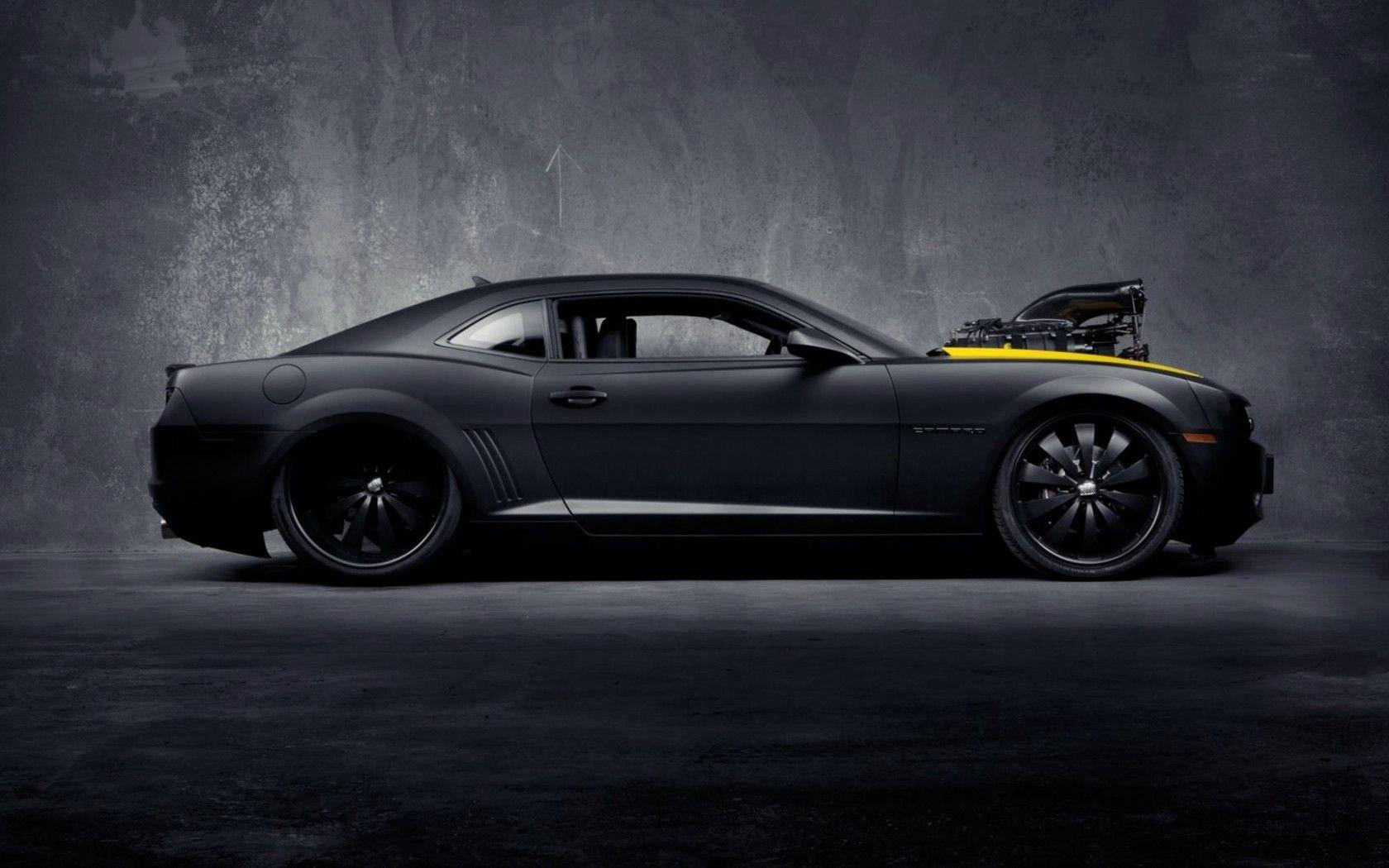 black, cars, muscle cars, Mat, supercharger wallpaper