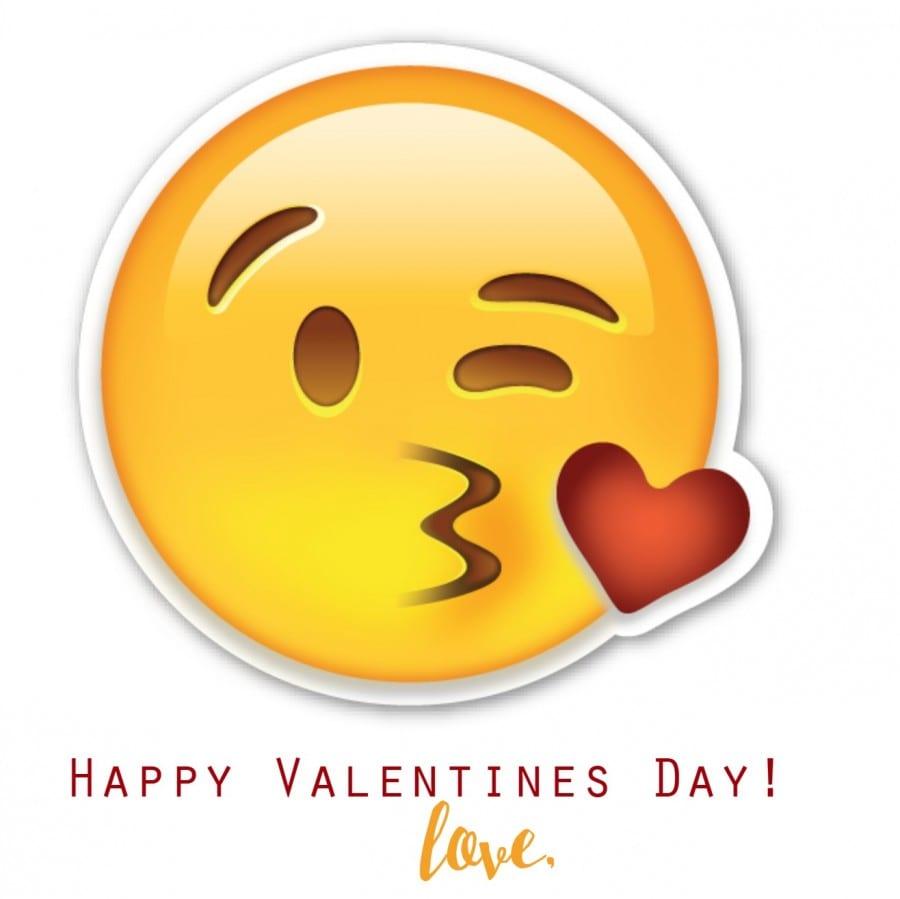 Valentines Day Emojis Wallpaper
