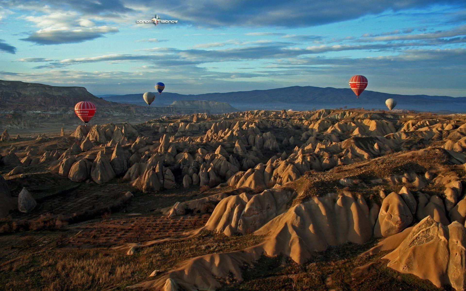 Wallpaper v.8.9 jpeg - (ultra rec), Hot air balloons in Cappadocia