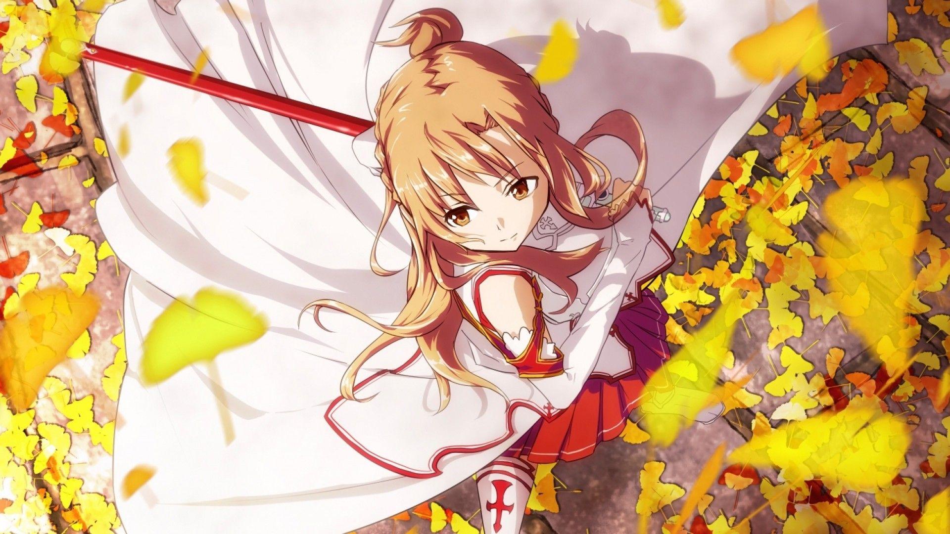 anime anime girls sword art online yuuki asuna wallpaper and background