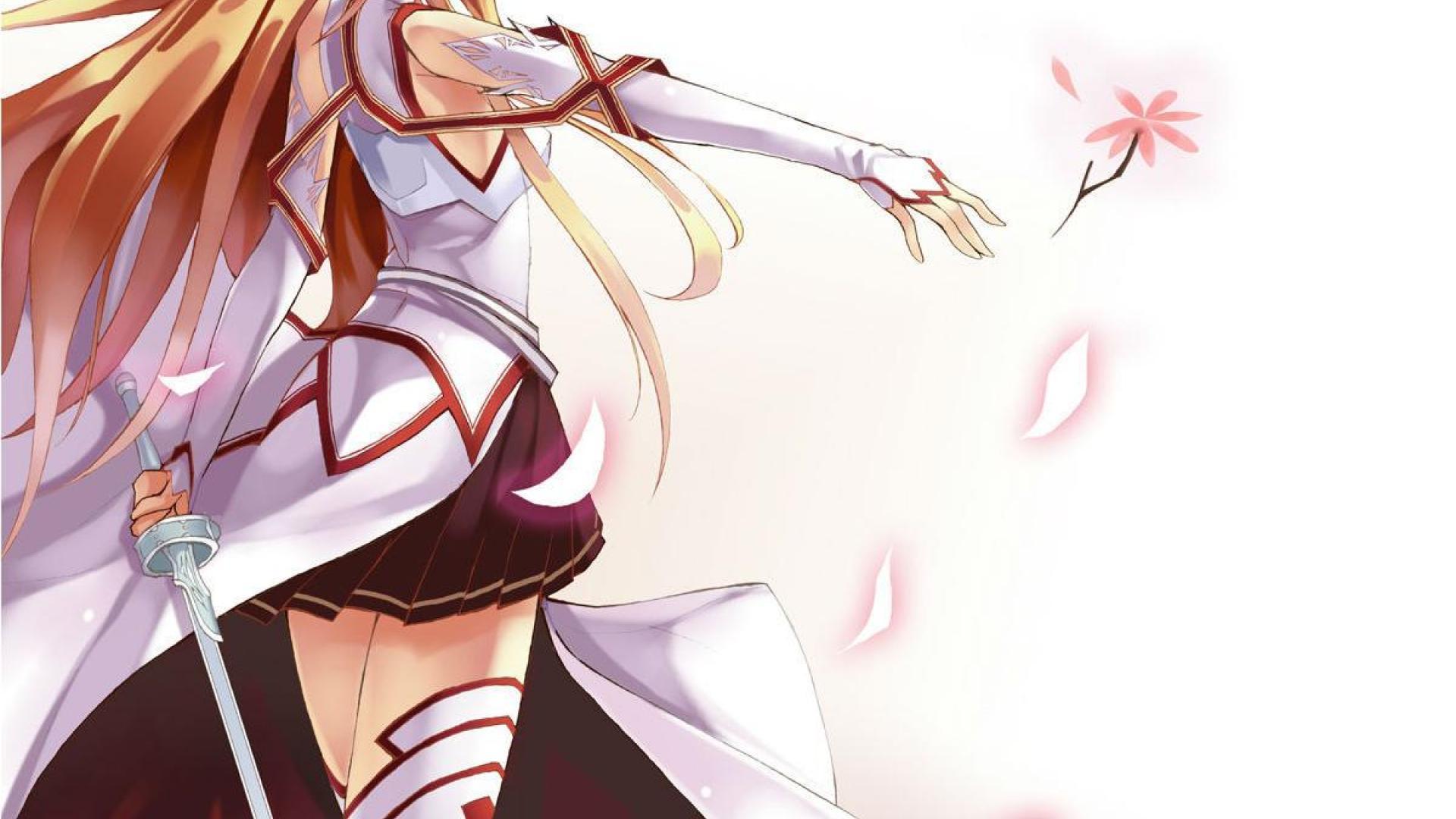 Download Yuuki Asuna, the skilled swordswoman in virtual reality Wallpaper