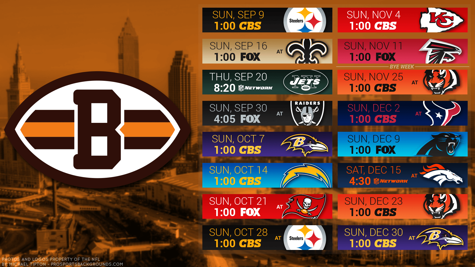 Cleveland Browns Schedule 2017 Wallpapers - Wallpaper Cave