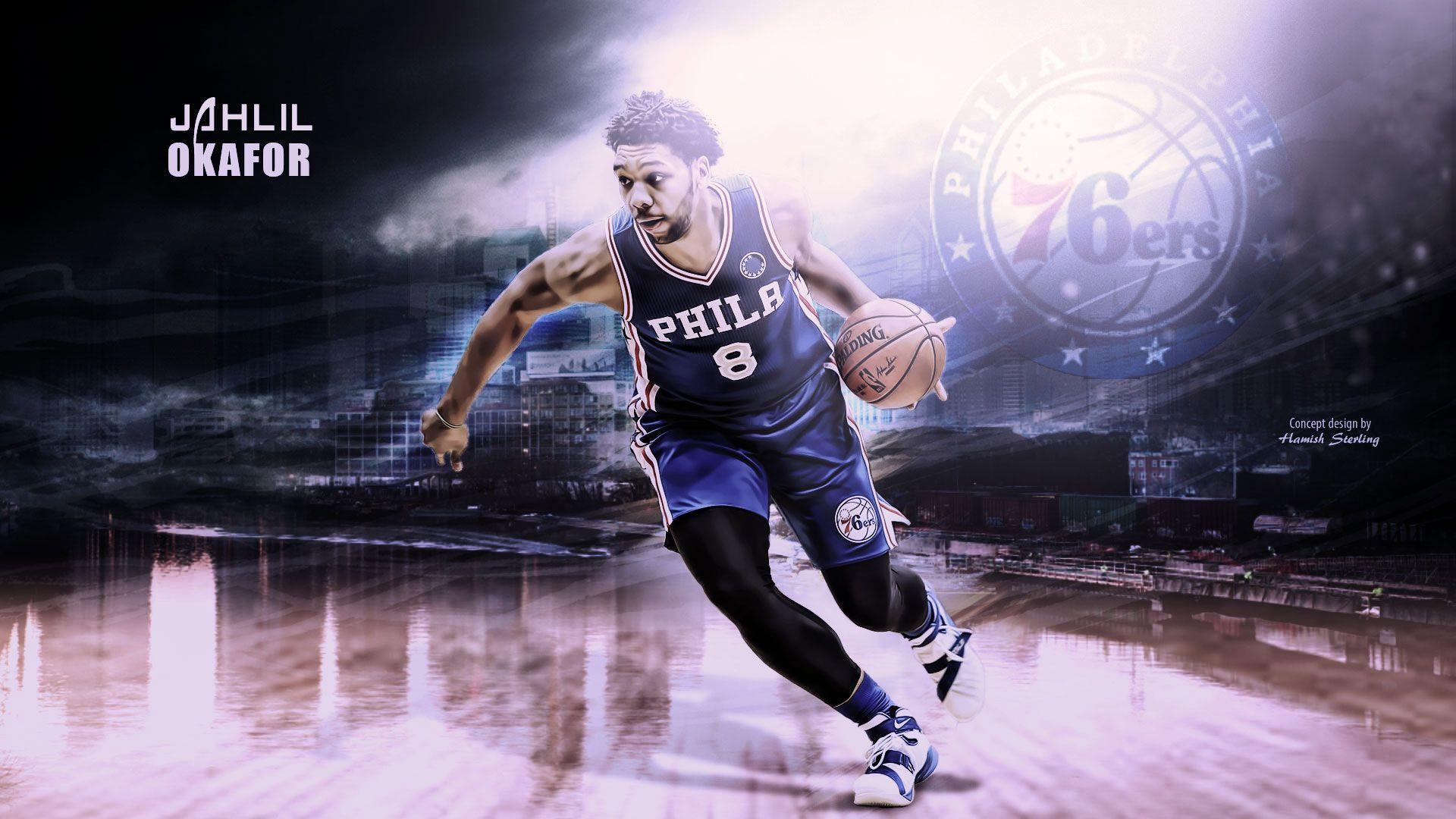 Jahlil Okafor Philadelphia 76ers 2016 Wallpaper. Basketball