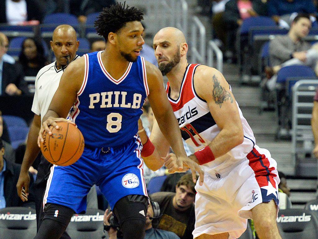Okafor shows glimpses; Sixers routed in preseason opener