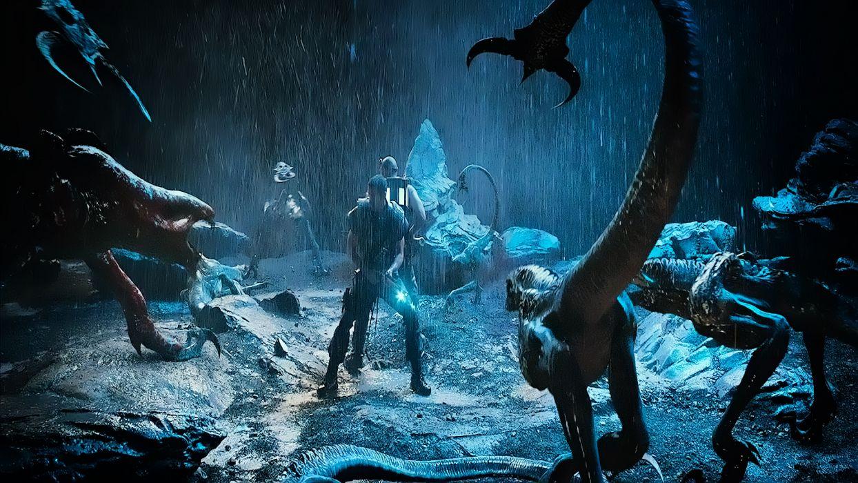 CHRONICLES OF RIDDICK Sci Fi Fantasy Monster Dinosaur Battle Alien F
