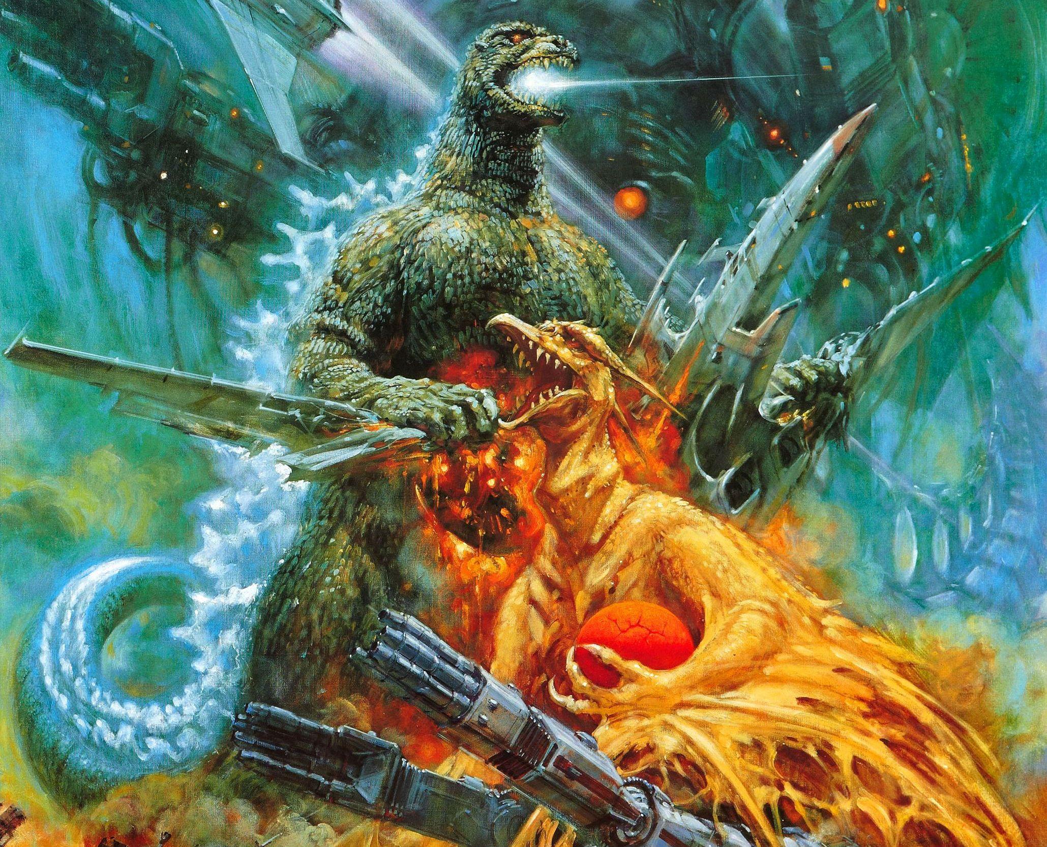 GODZILLA Sci Fi Fantasy Action Dinosaur Monster Battle F Wallpaper