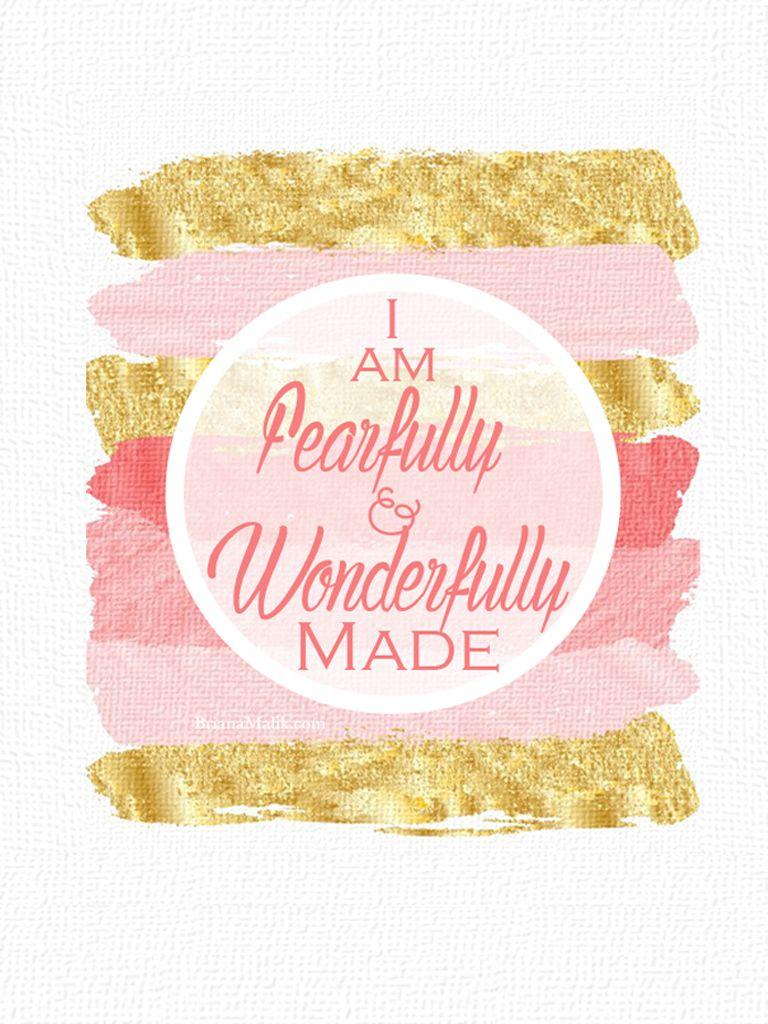 Fearfully & Wonderfully Made Wallpaper