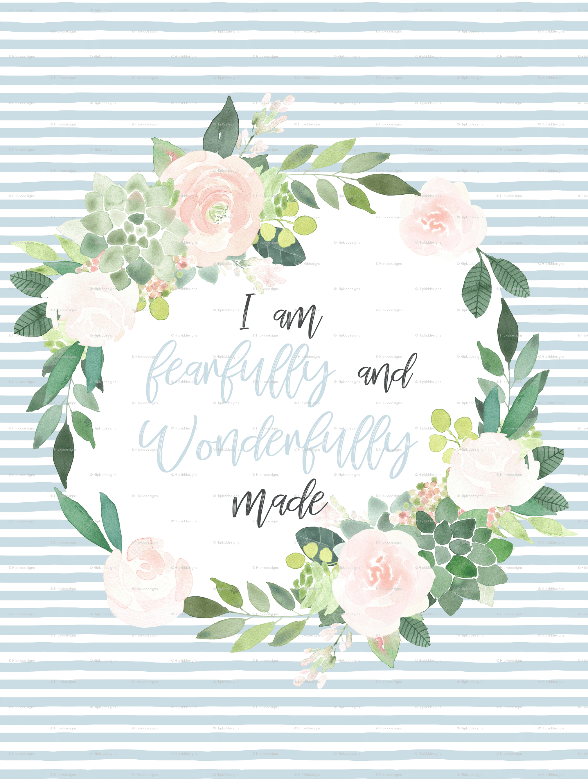 Blush Succulents // I am Fearfully and Wonderfully made