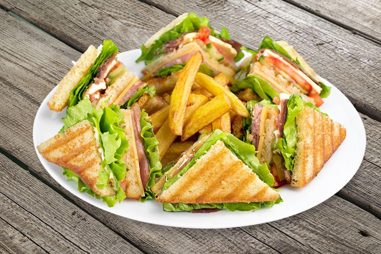 image Food finger chips Fast food Butterbrot Plate Sandwich