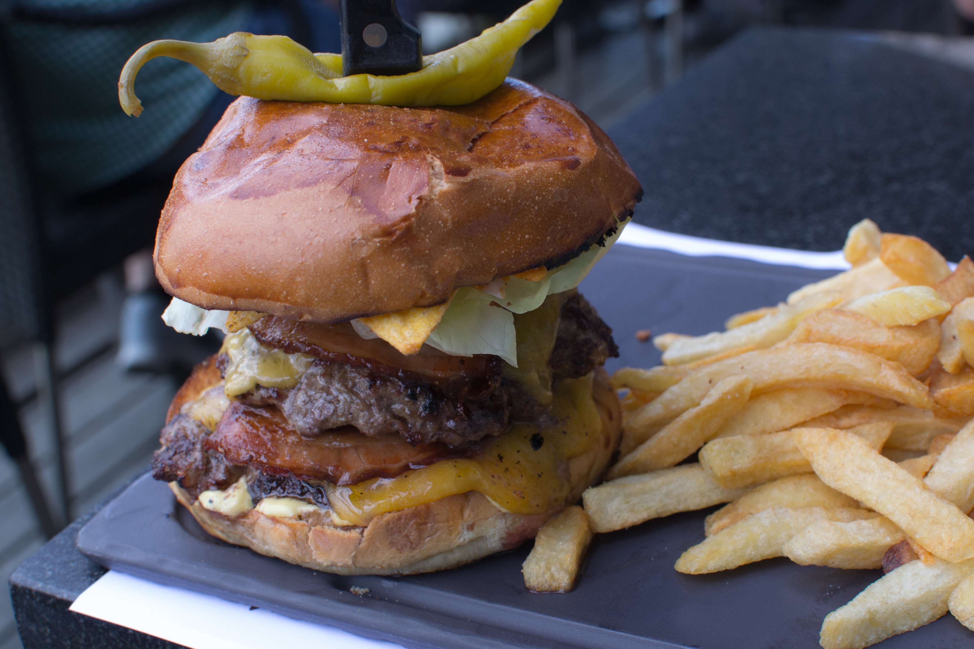 chips, fast food, food, french fries, hamburger, lunch, meal, meat