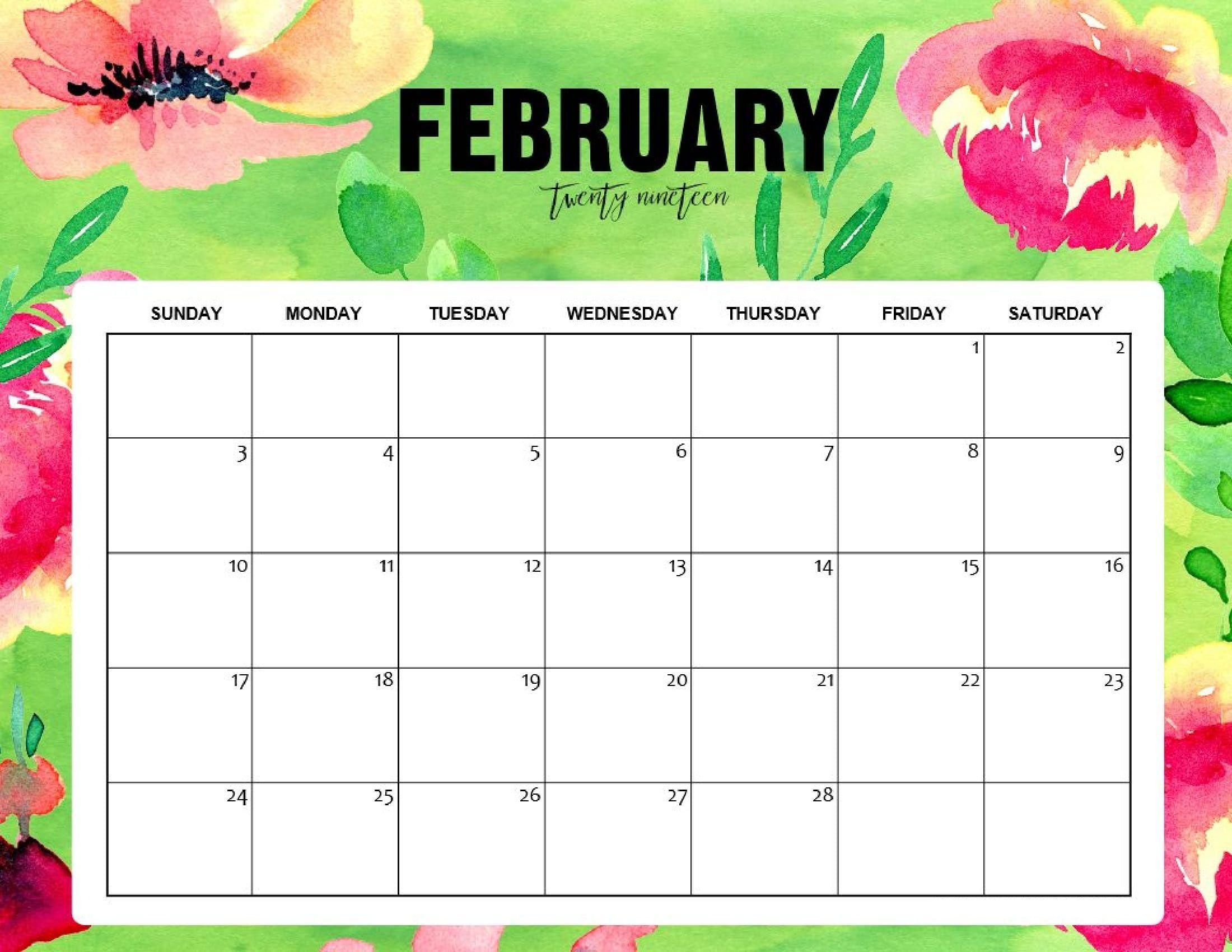 February 2019 Calendar Wallpapers Wallpaper Cave