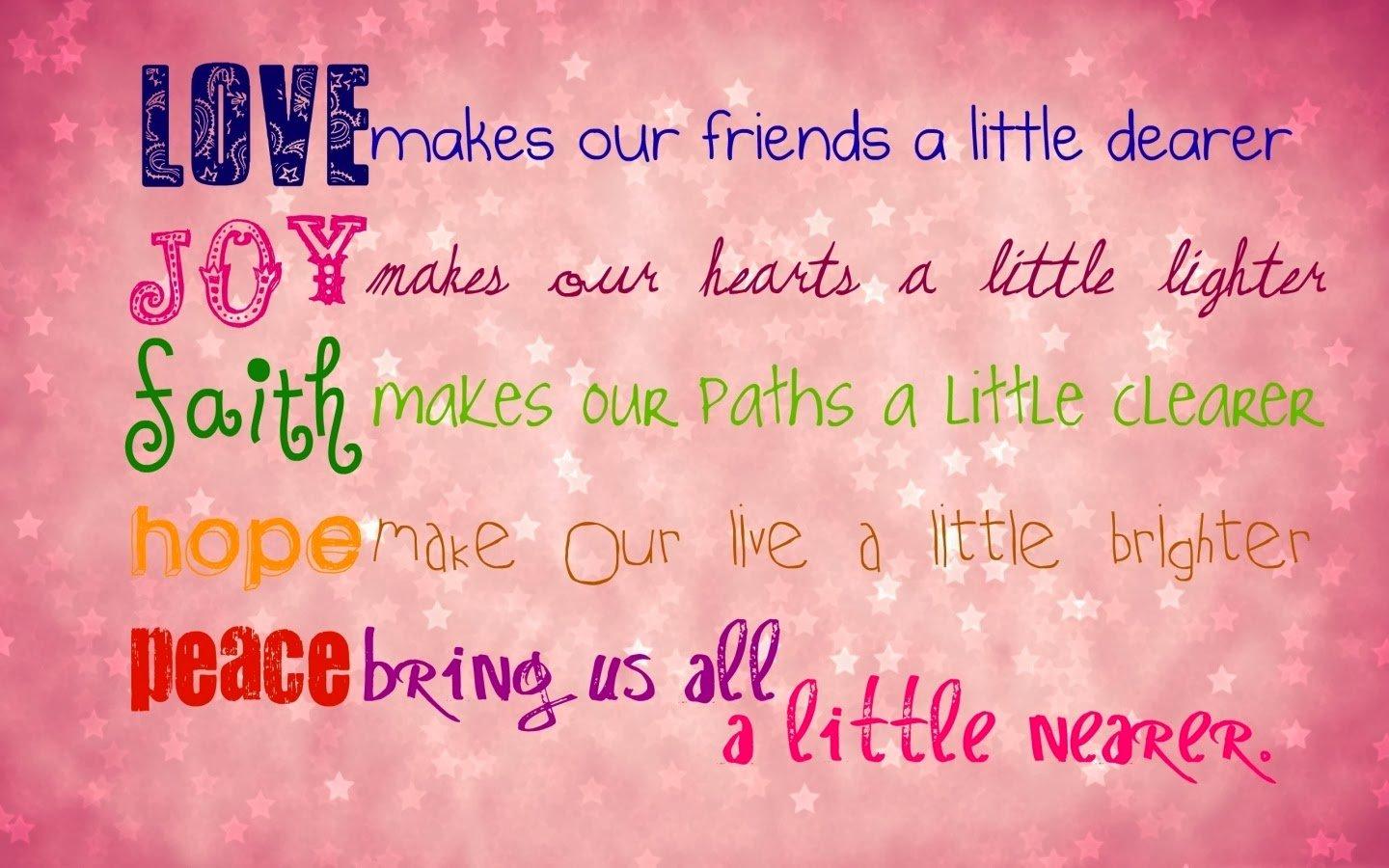 HD Cute Quotes & Sayings About Life and Love With Image