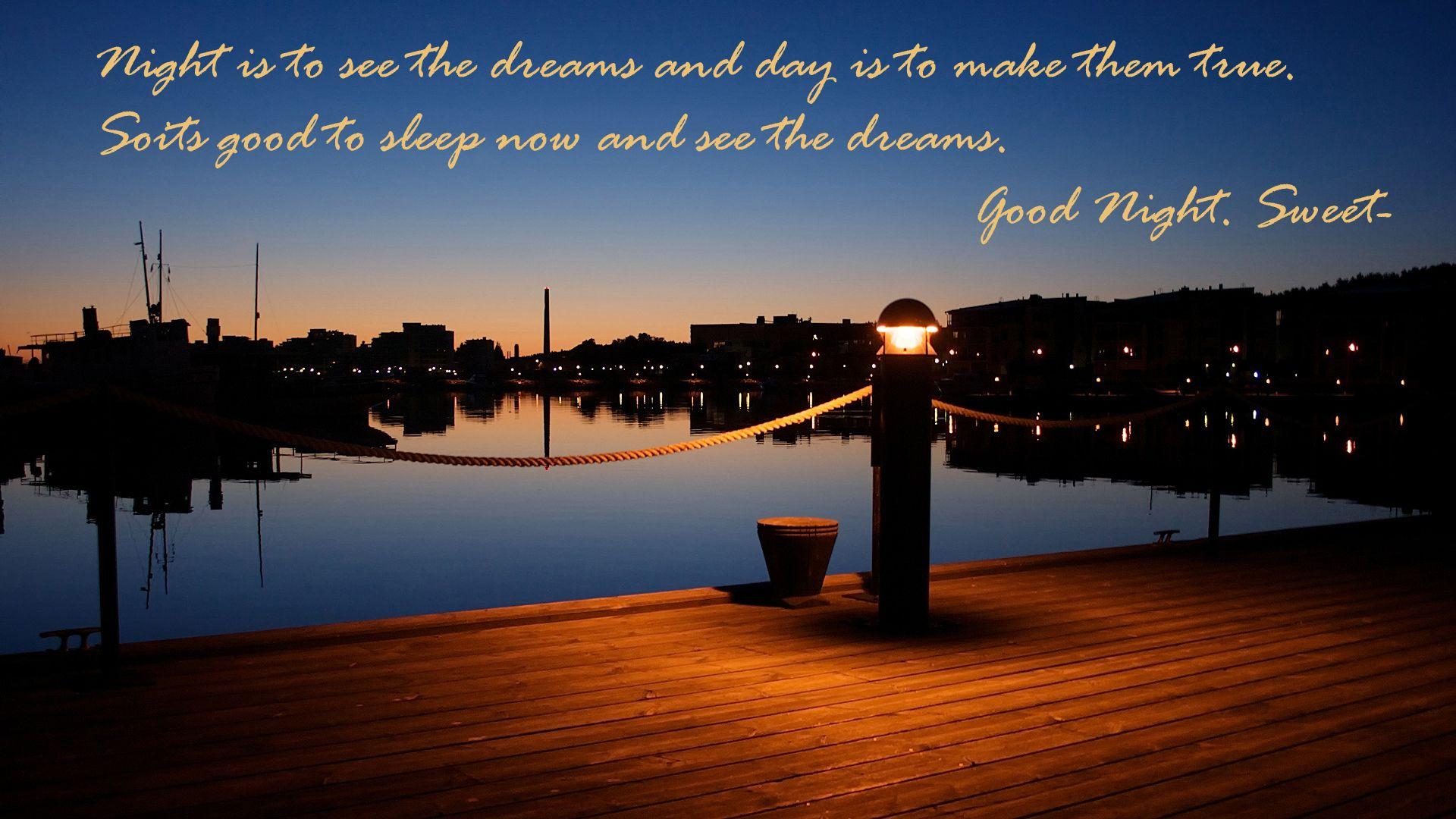 Good Night Quote Wallpaper, Picture, Image