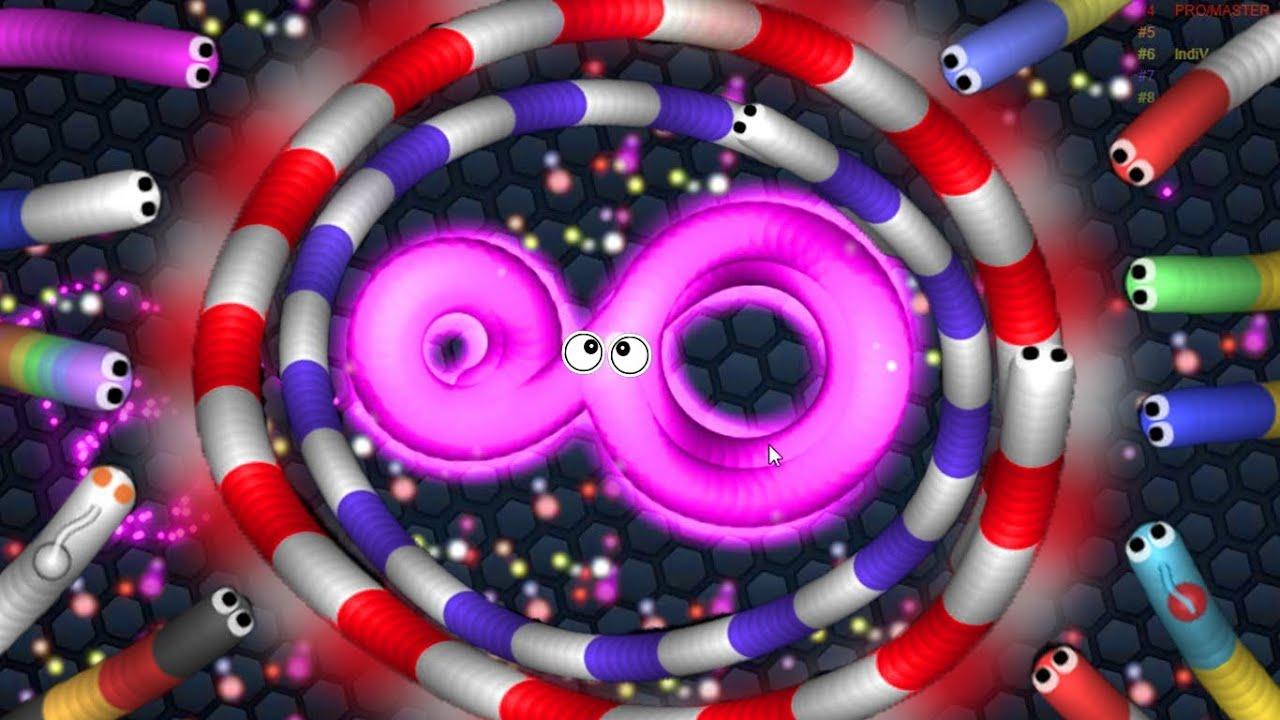 Slither.io. WITH NEW SCREEN RECORDER! NO SOUND ;