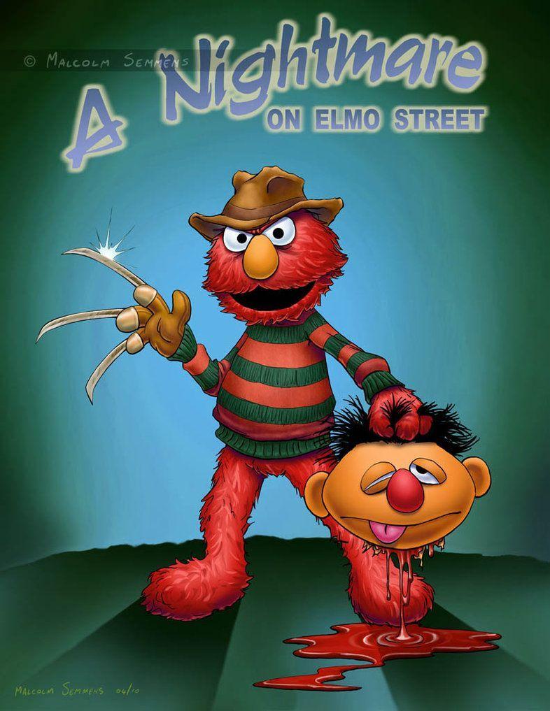 A Nightmare on Elmo St. Nerd Alert!. Funny, Horror, Elmo