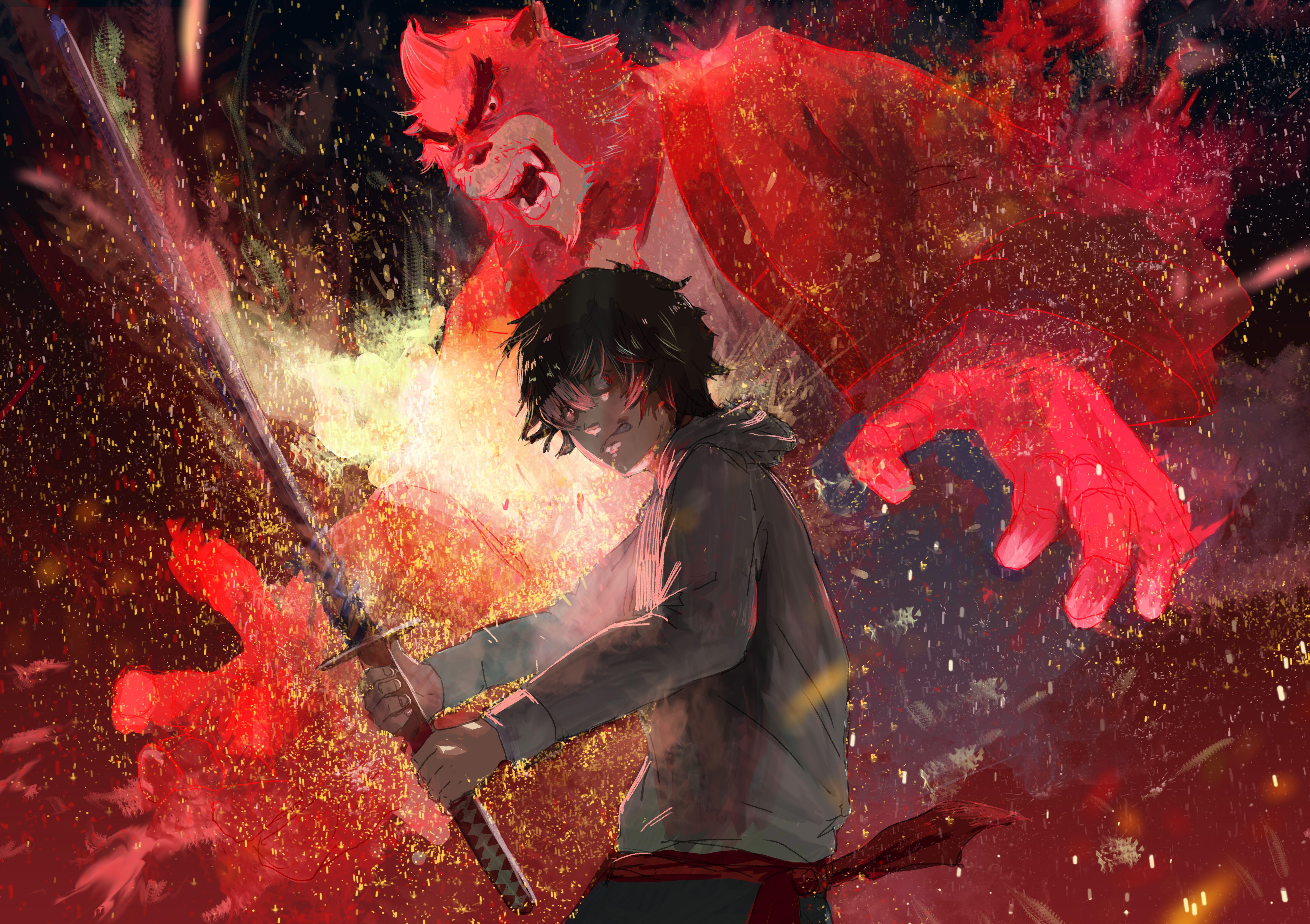 The Boy And The Beast Anime Artwork 5k, HD Anime, 4k Wallpaper
