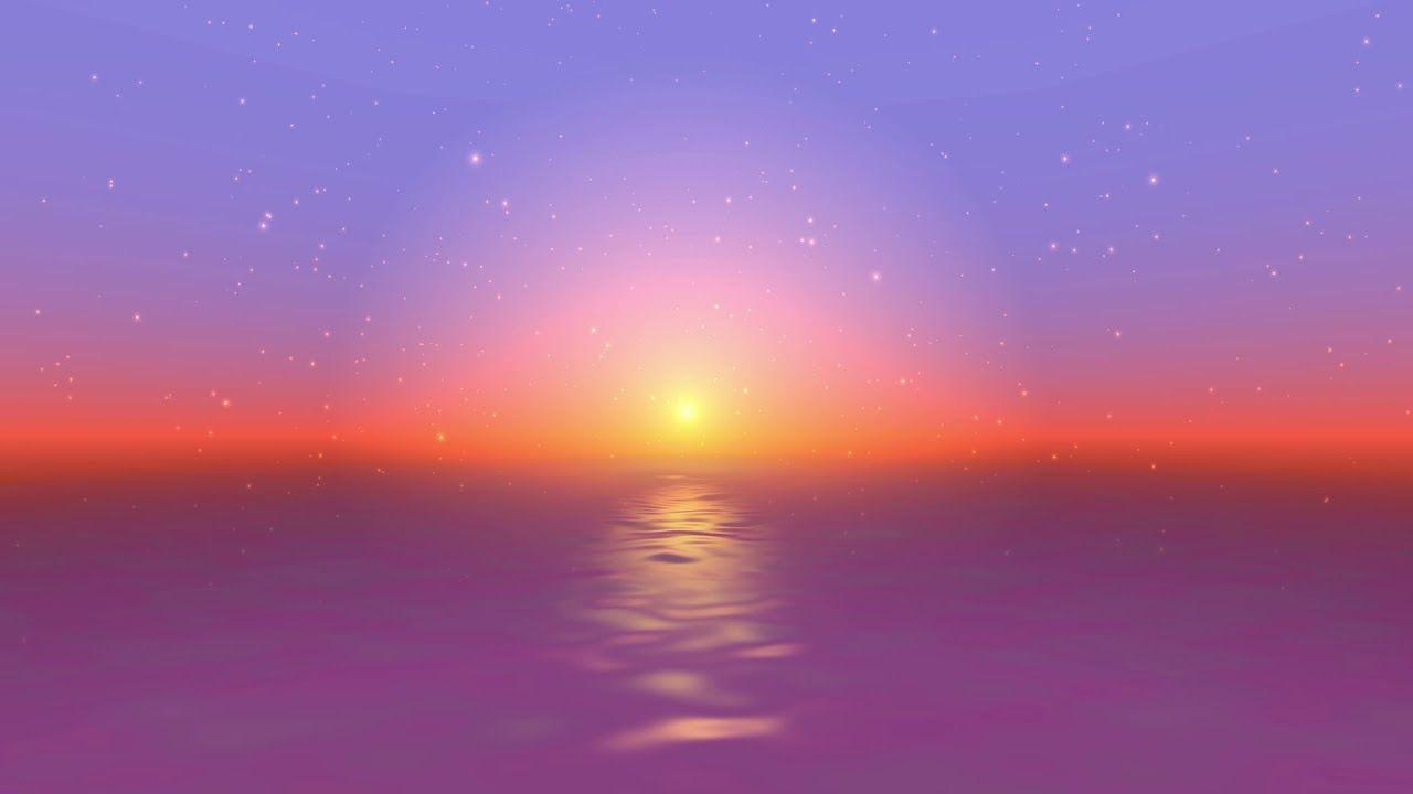 4K Relaxing Kawaii Sunset Moving Background #AAVFX #Sea