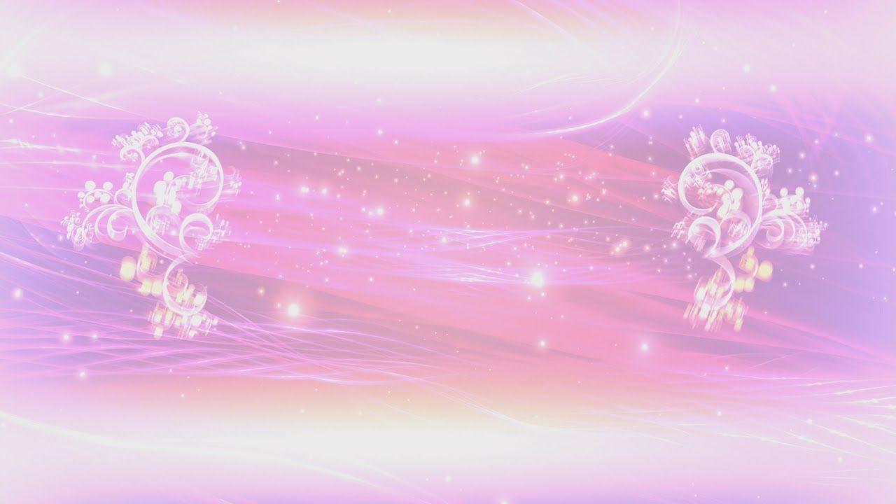 4K Pink Floral Thread of Lights Title Intro Motion Background