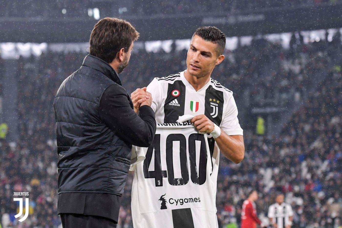 Juve recognition for Ronaldo's 400 league goals