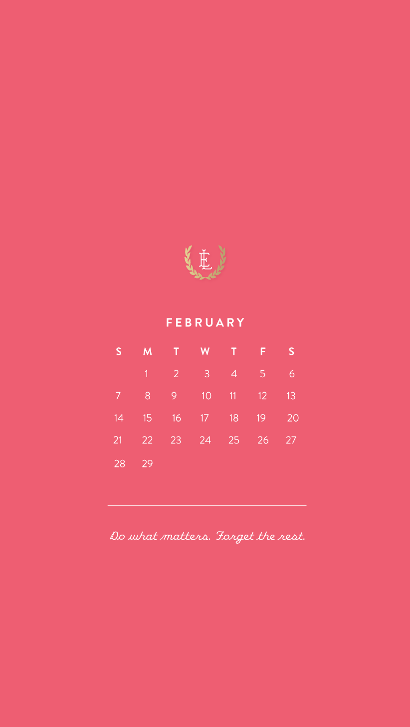 February Calendar 2016 Wallpapers - Wallpaper Cave