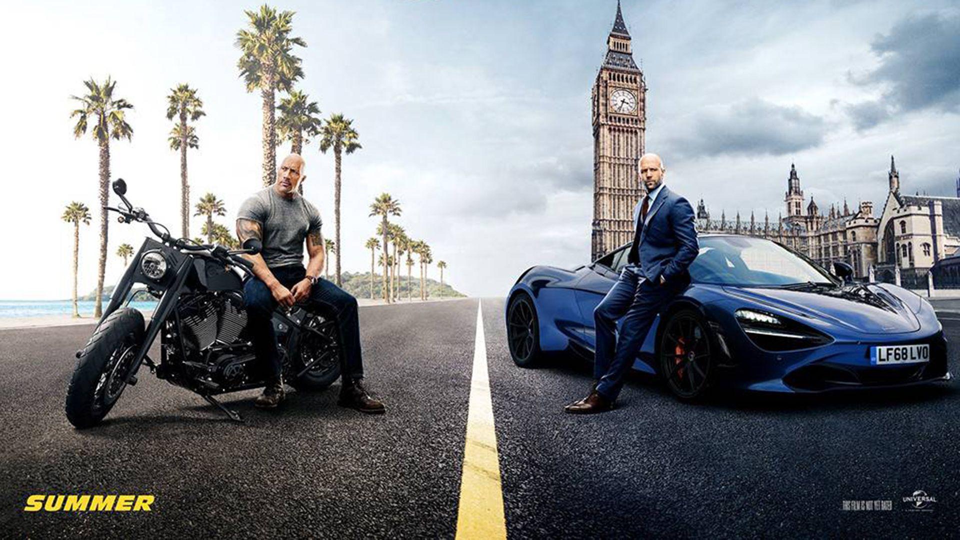 Watch Dwayne The Rock Johnson and Jason Statham on the Hobbs & Shaw