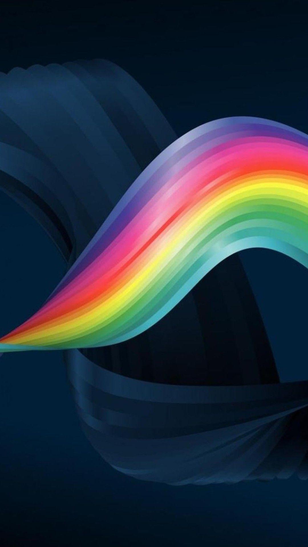 Wallpaper Weekends: Rainbows Hues for the iPhone 6 Plus