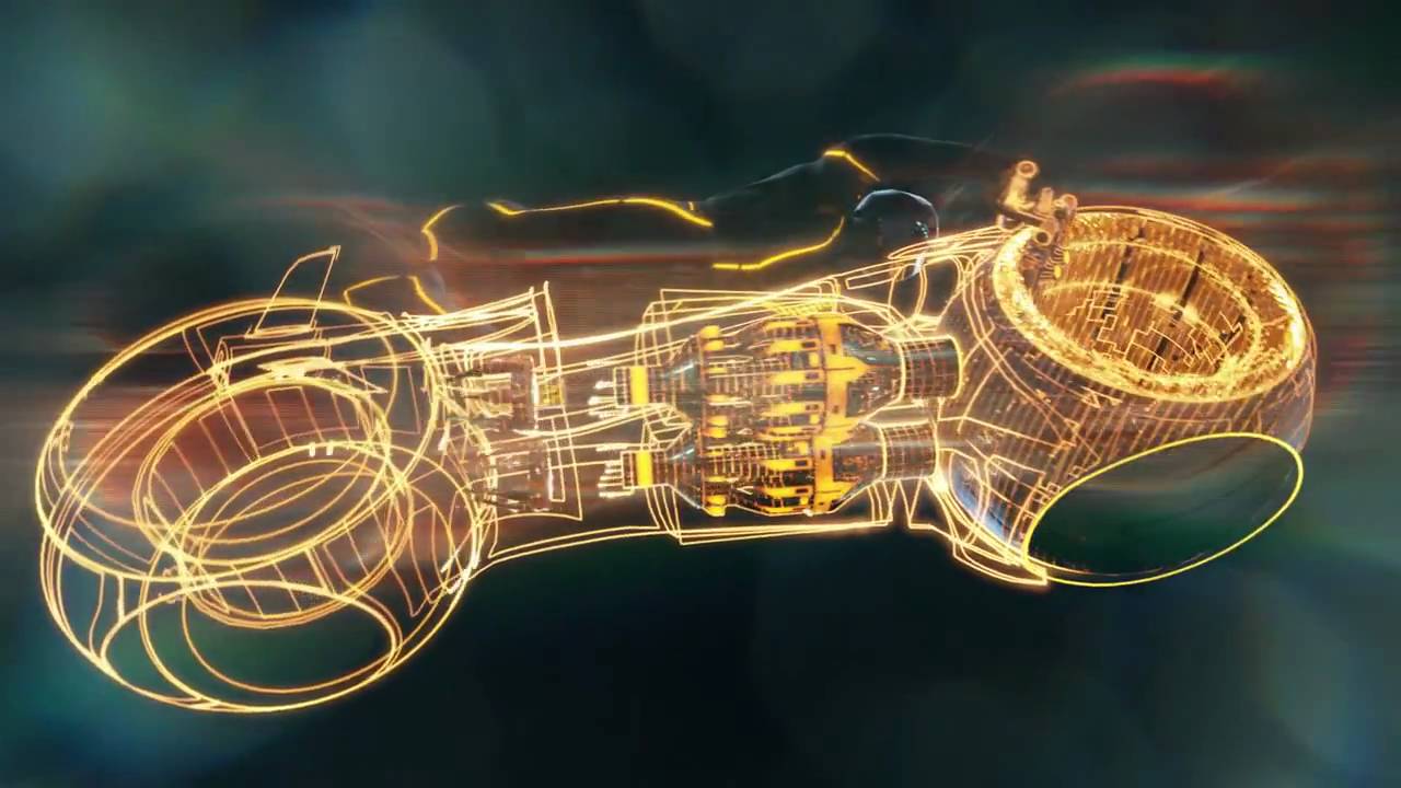 Tron.Legacy.Video Wallpaper of Light Cycle