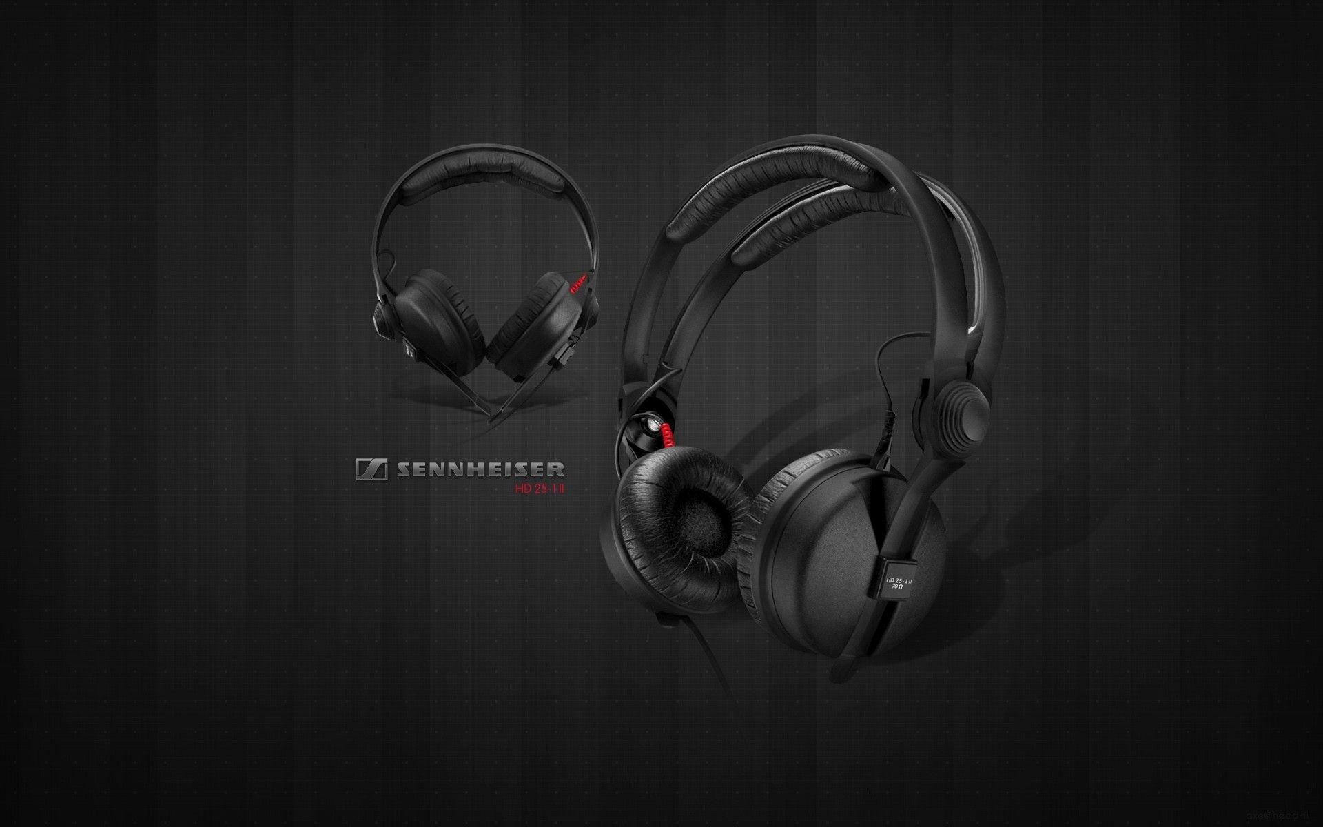 Headphones, Sennheiser, HD 25 1 Ll, Membranes, Black Wallpaper