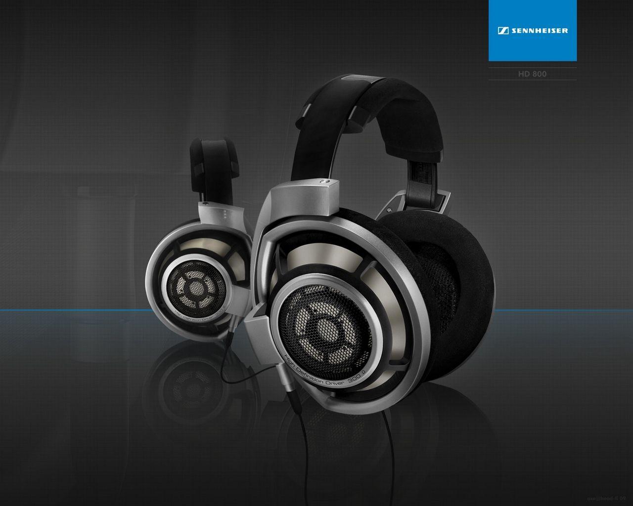 Download wallpaper 1280x1024 headphones, sennheiser, hd800