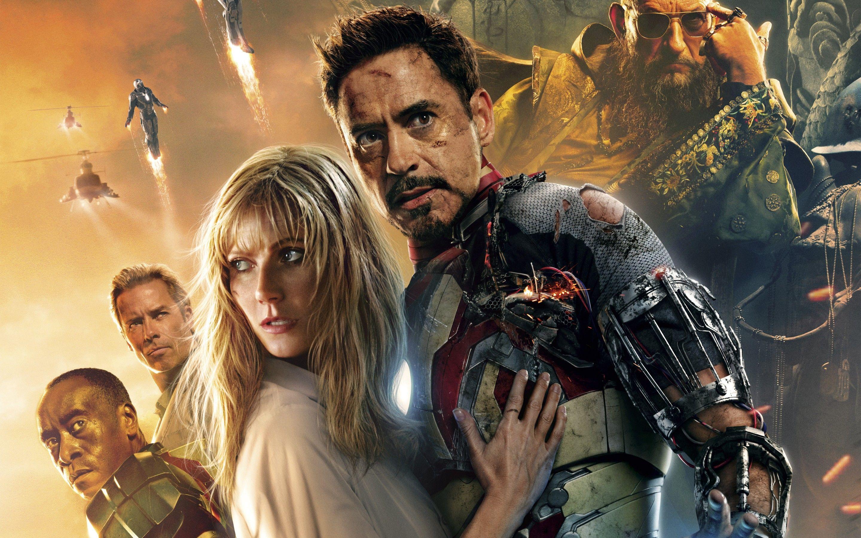 Wallpaper of Pepper Potts, Tony Stark, iron man 3 background
