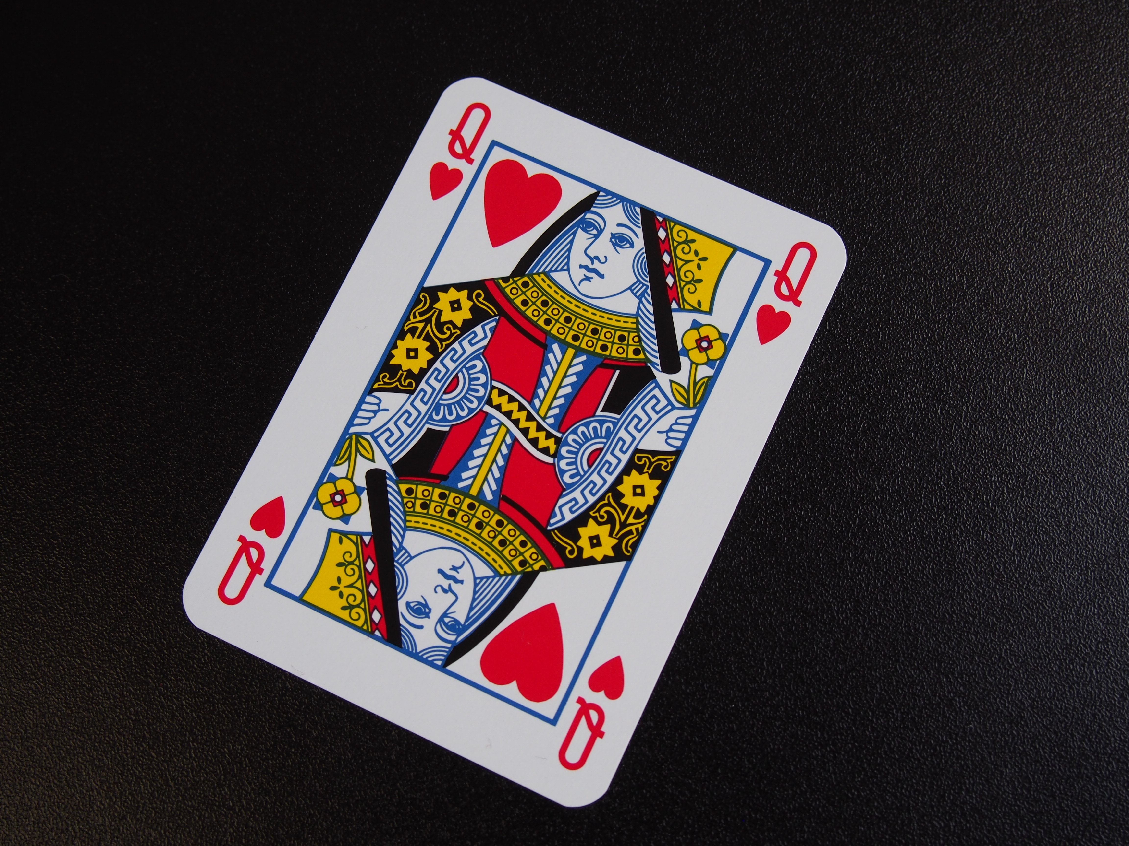 queen of hearts playing card free image